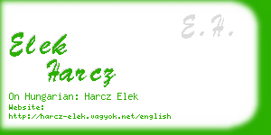 elek harcz business card